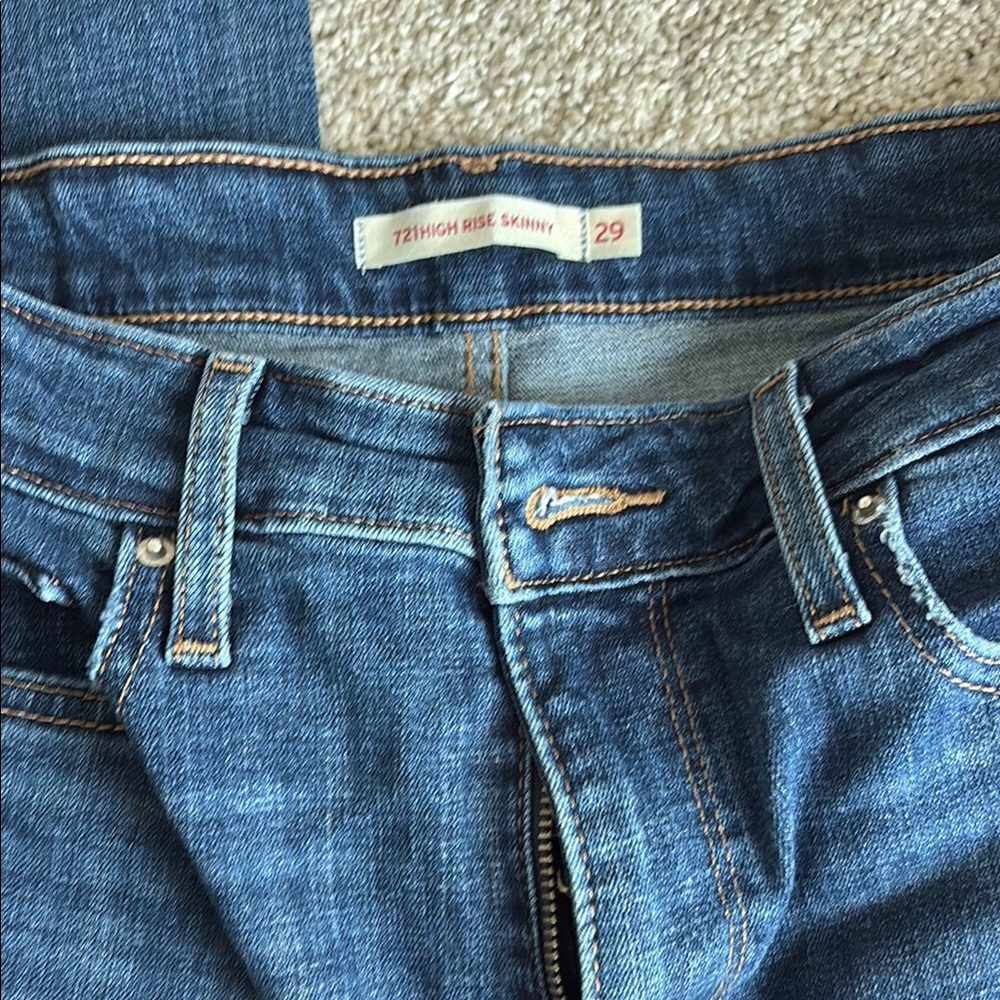 Levi's Classic Blue Straight Leg Jeans